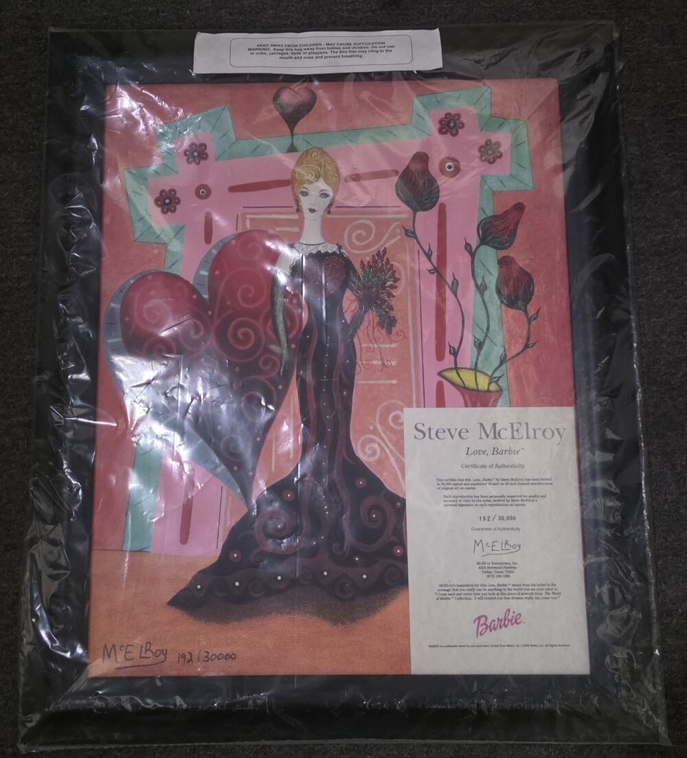 Steve McElroy Love Barbie Signed #192/30000 Limited Edition Mattel COA 2000